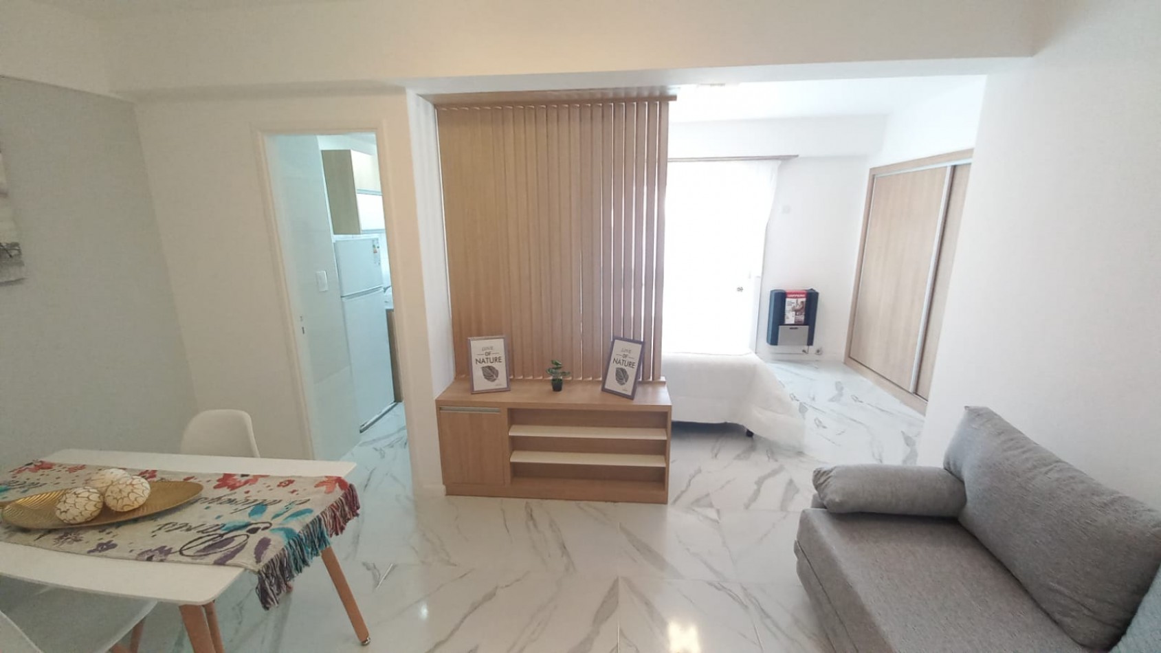 1 amb Lateral - reciclado y amoblado - Centro MDP