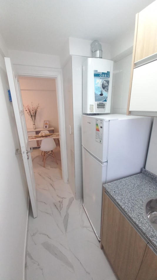 1 amb Lateral - reciclado y amoblado - Centro MDP