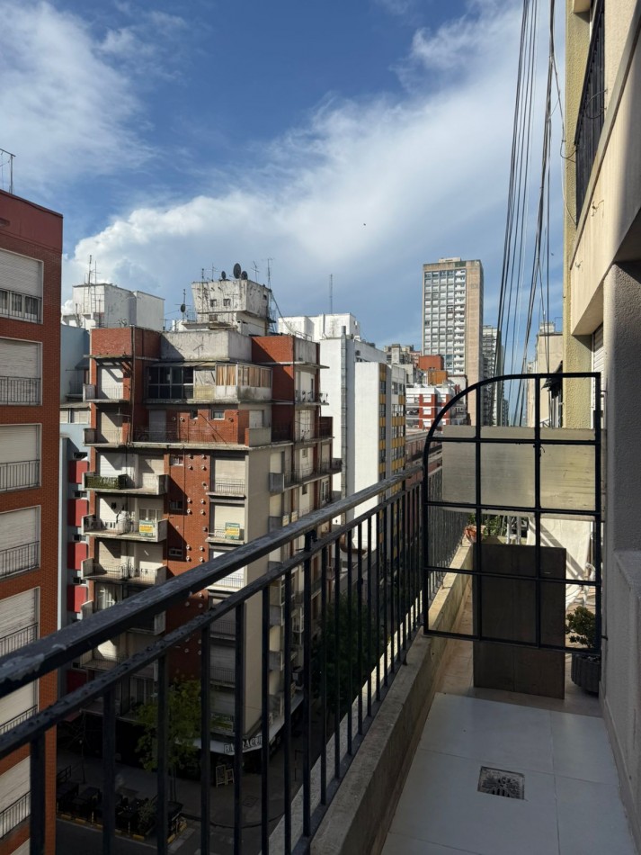 1 amb frente con Balcon-Amoblado- MDP-centro