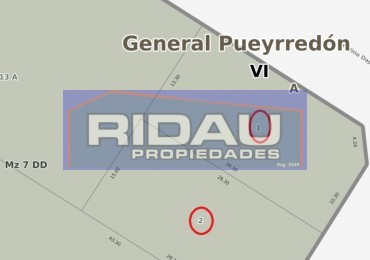 LOTE en Caisamar- 2 lotes linderos - 370 m2 y 420 m2